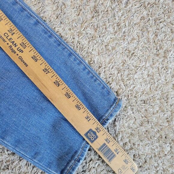 Gap 1969 Jeans Womens 33/16 Always Skinny Medium Wash Distressed Denim - Picture 6 of 11
